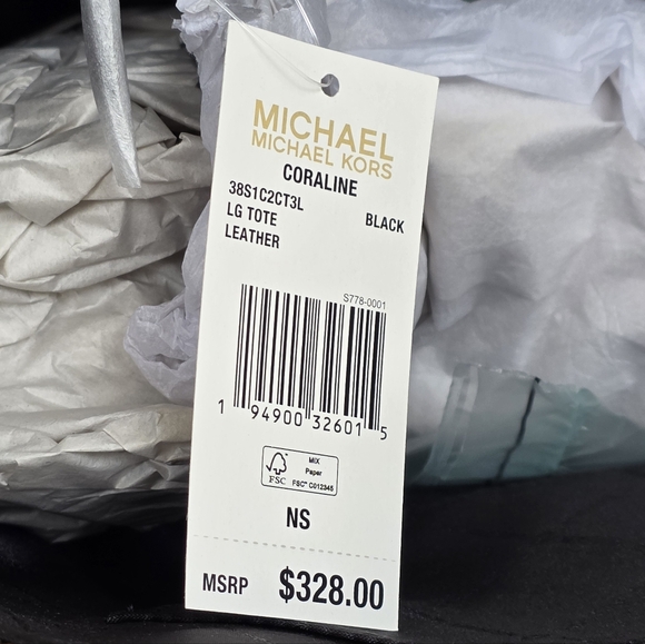 Michael Kors Coraline Large Black Shoulder Bag - Picture 7 of 7